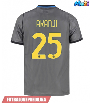 Lacne Muži Futbalové dres Inter Milan Manuel Akanji #25 2026-27 Krátky Rukáv - Tretina